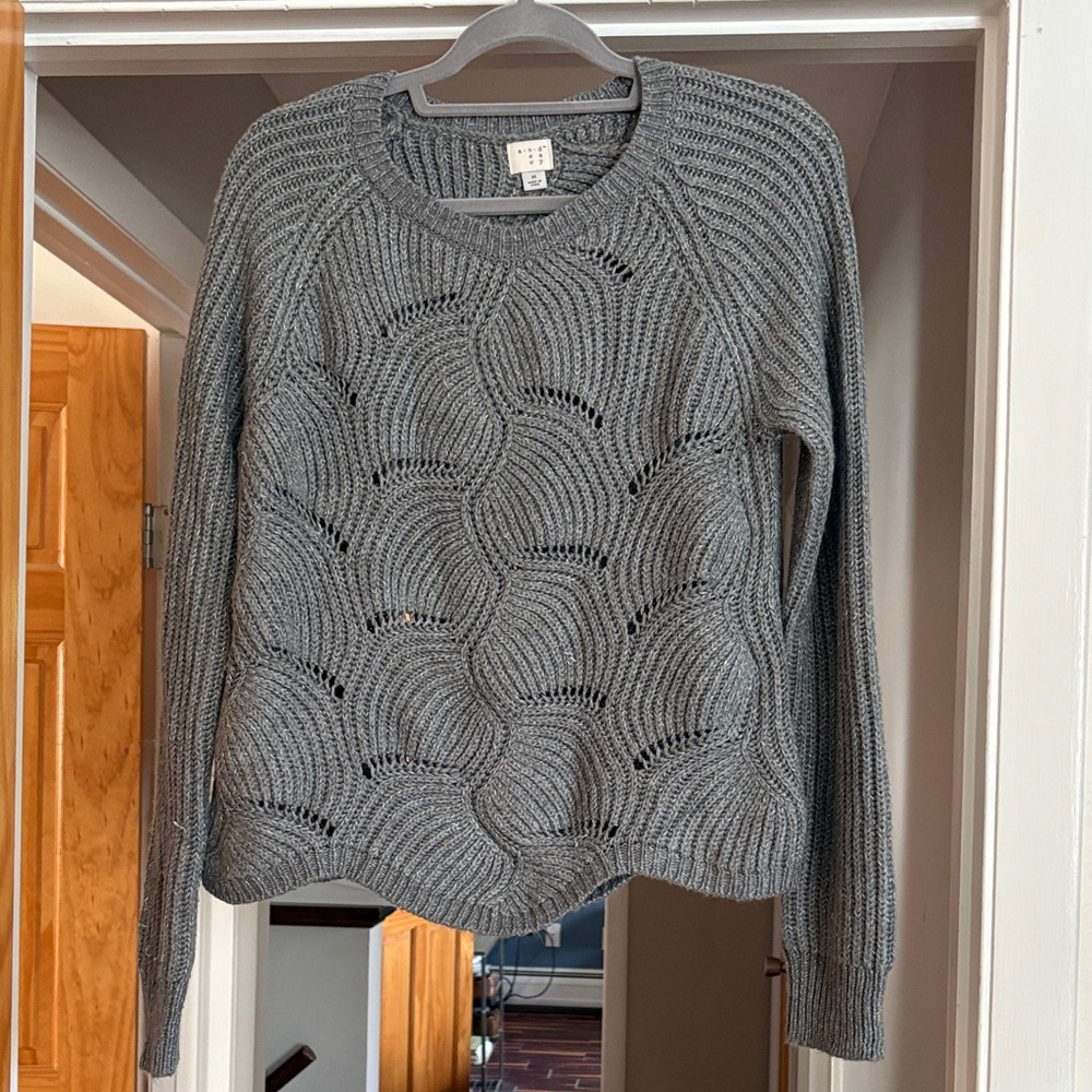 a new day Women's Gray Knit Sweater